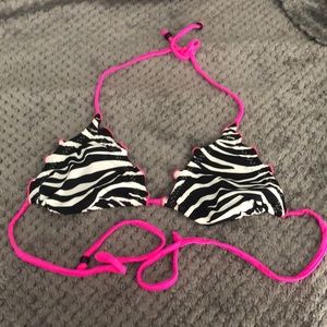 Venus hot pink zebra bikini top small